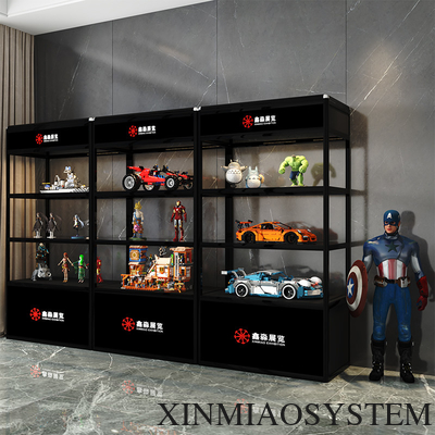 Aluminum Frame Tall Foldable Showcase,High 3 Layer Cabinet for Exhibition and Event Tradeshow Fair