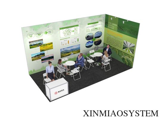 Lightweight SHELL SCHEME STAND constructed from sturdy materials providing support for trade shows exhibitions and business presentations