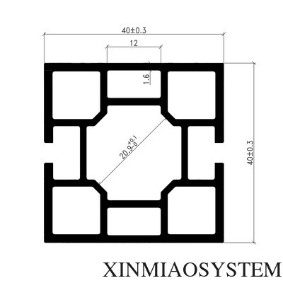 Custom Design Aluminum Frame Profiles Offering Customizationoptions and Surface Treatment Ideal for Machinery and Equipment Assembly