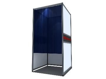 Voting booth exhibition booth display