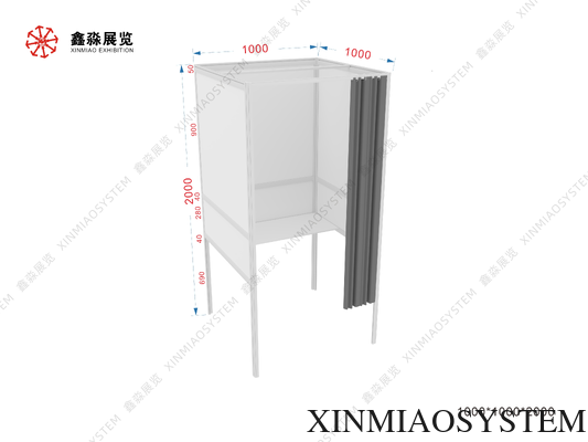 Vestuario portátil plegable de tamaño personalizado, vestuario modular de perfil de aluminio, cabina de vestidor móvil para tienda minorista, evento al aire libre