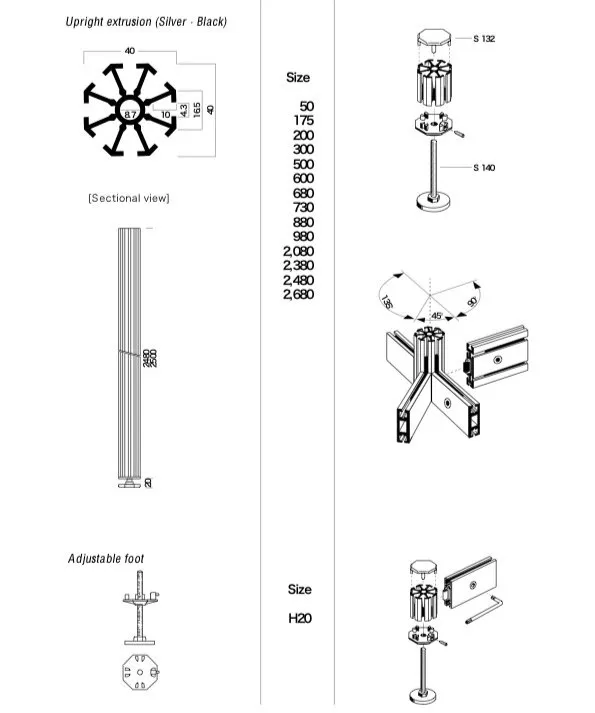 Stand de exposición modular de aluminio para ferias y exposiciones, 3x3m o personalizado 0