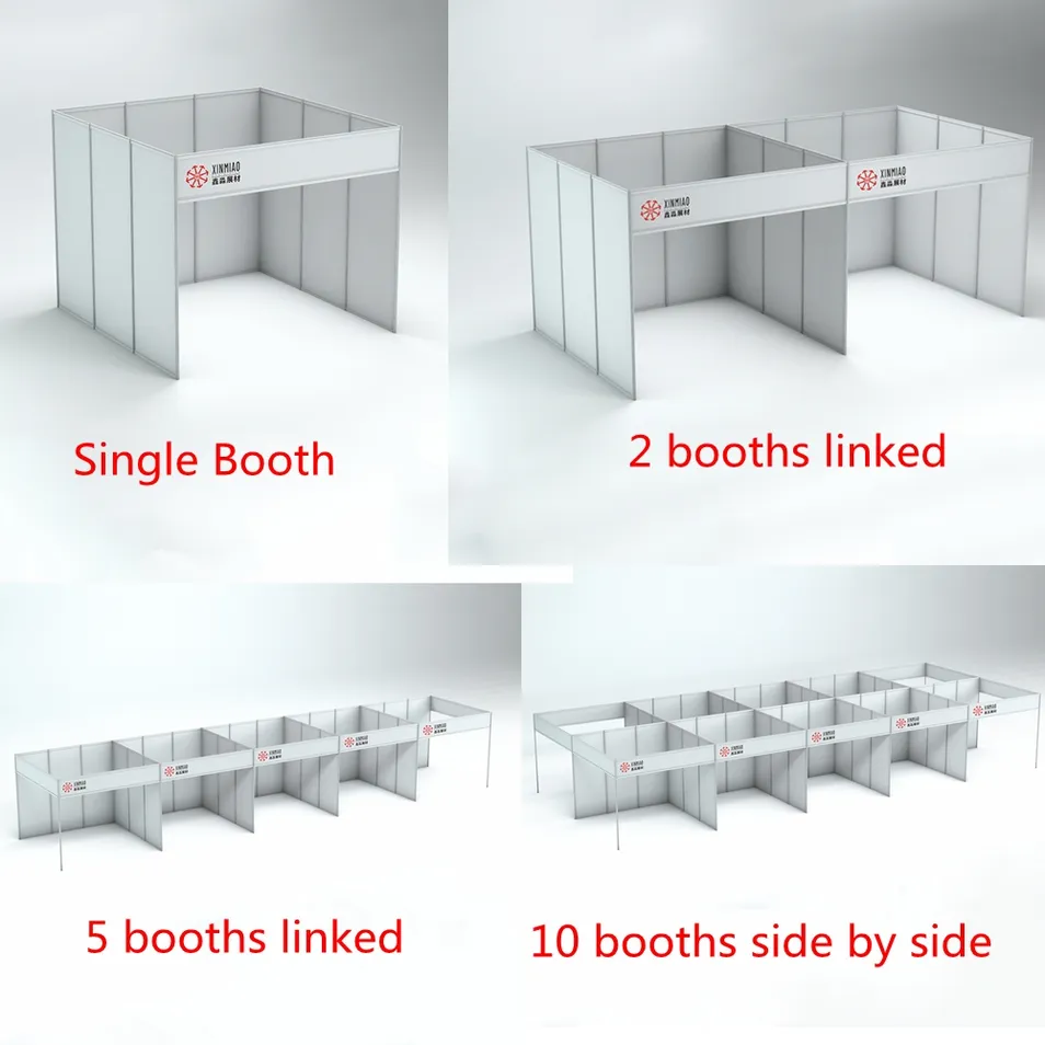 Stand de exposición modular de aluminio para ferias y exposiciones, 3x3m o personalizado 2