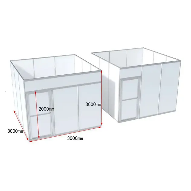 Stand de exposición modular de aluminio para ferias y exposiciones, 3x3m o personalizado 5