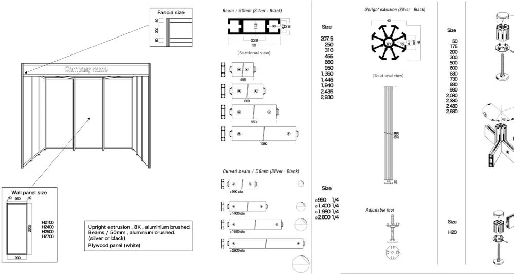 XINMIAOSYSTEM 3X3 Shell Scheme Stand Manufactory In China,Standard Exhibit Booth 6